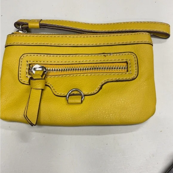 Nine West Vibrant Yellow Wristlet - Picture 1 of 3